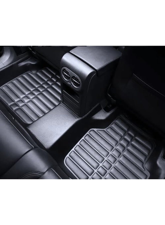 5D Car Floor Mats – Adjustable Design & Durable 10mm Thick Compressed Leather for Daily Protection - Image 3