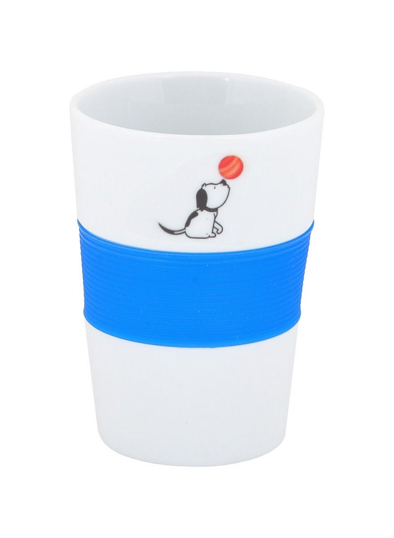 Biggdesign Biggdesign Dog Design Ceramic Mug 500 ML, White and Blue - Image 1