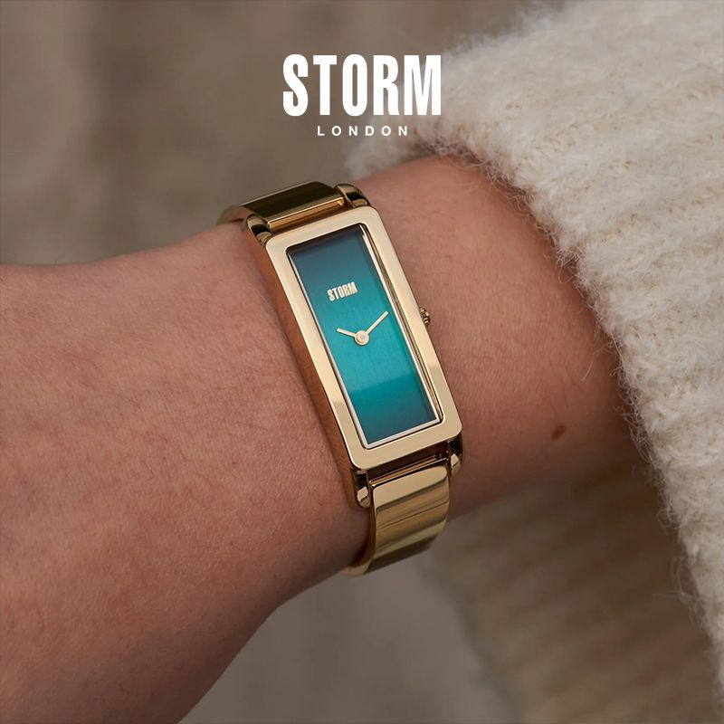 STORM British Imported LAILA Series Green Dial Women's Quartz Watch with Gold Bracelet - Image 4