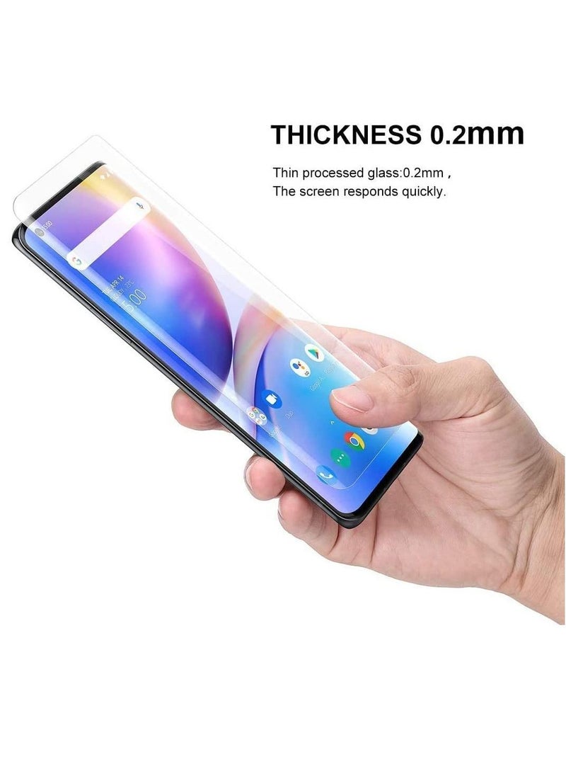 LEDIN - OnePlus 8 UV Liquid Curved Full Glue Tempered Glass Screen protector for OnePlus 8 - Image 1