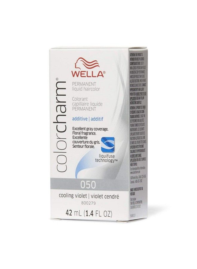 WELLA Color Charm Wella Colorcharm Permanent Liquid Hair Color For Gray Coverage 050 Cooling Violet 1.4 Oz - Image 1