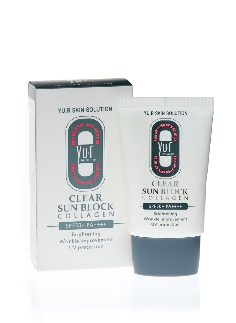 YU.R SKIN SOLUTION YuR Clear Sun Block Collagen SPF50+++  - Image 3