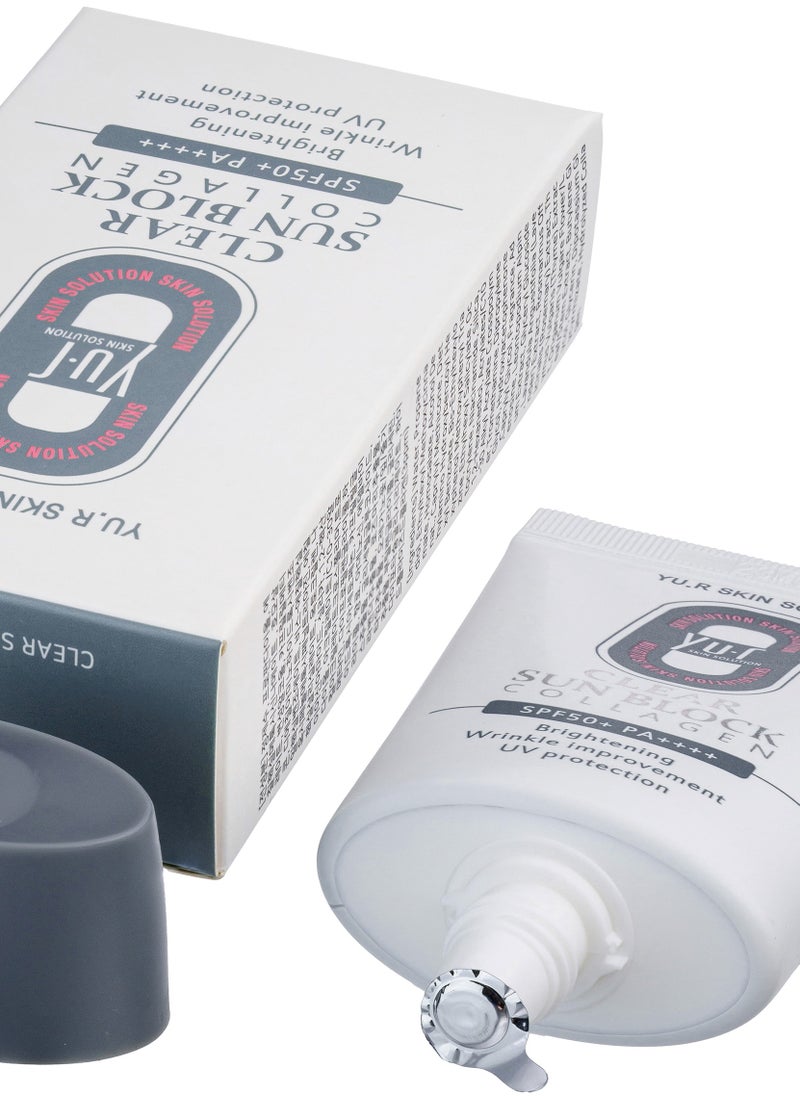 YU.R SKIN SOLUTION YuR Clear Sun Block Collagen SPF50+++  - Image 5