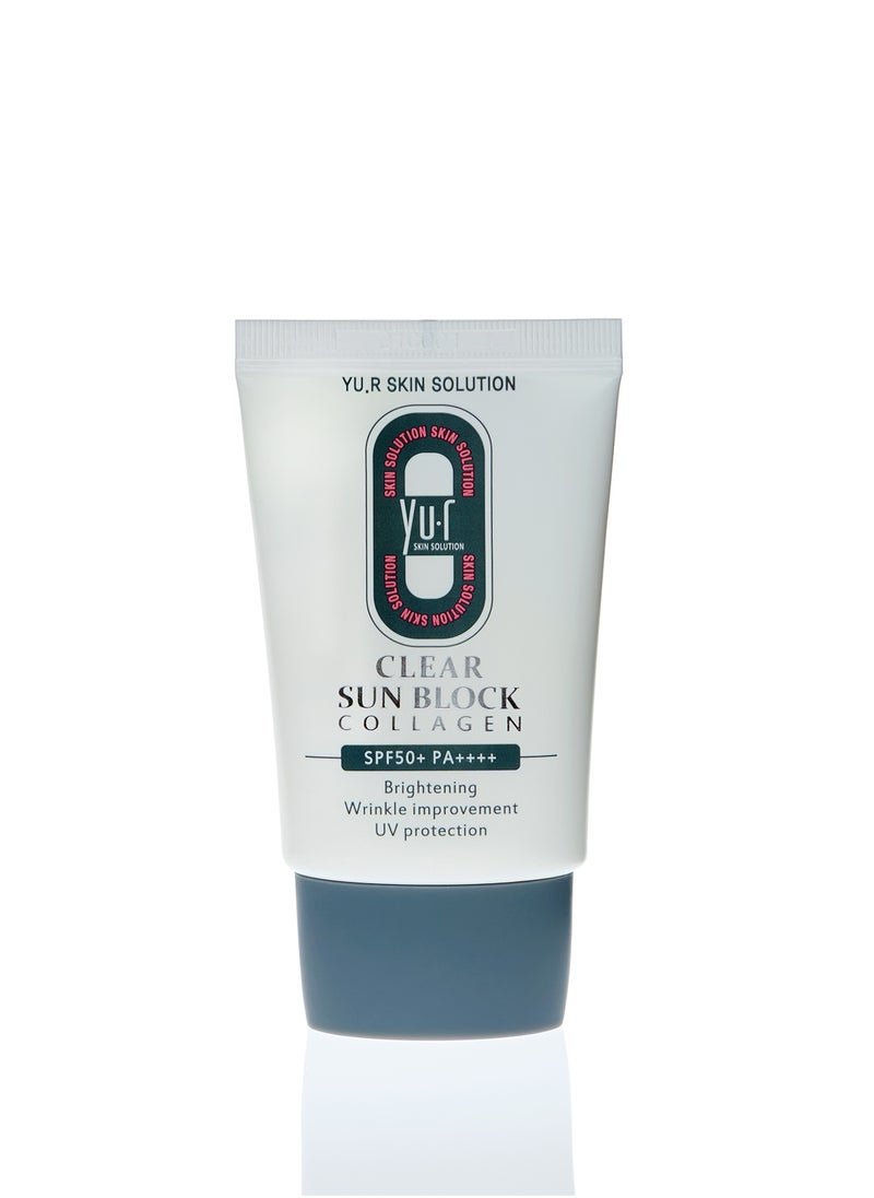 YU.R SKIN SOLUTION YuR Clear Sun Block Collagen SPF50+++  - Image 4