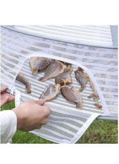 Y&D Herb Drying Rack 2-Layer 2-Feet Hanging Mesh Net Dryer Collapsible with S-Shape Zippers Pothook Carabiner and Storage Pouch for Hydroponics Flowers Buds Fruits Seafoods Clothes  - Image 3