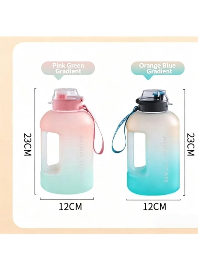 1.7L Gradient Matte Large Capacity Sports Water Jug with Dual Drinking Mouth & Leakproof Design - Image 2