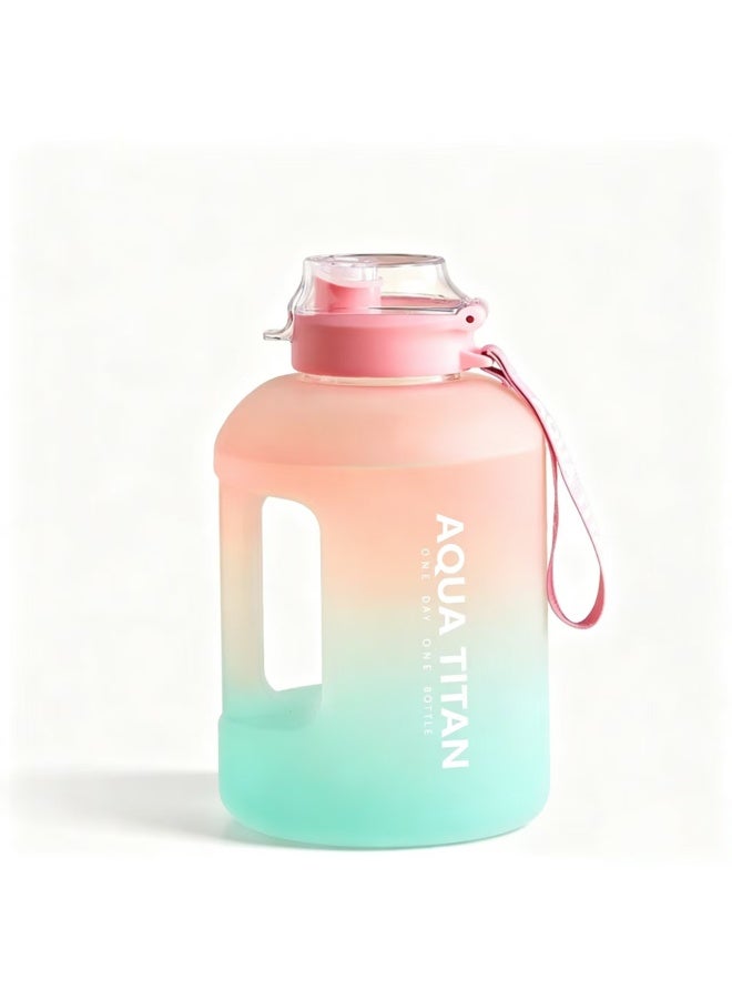 1.7L Gradient Matte Large Capacity Sports Water Jug with Dual Drinking Mouth & Leakproof Design - Image 1
