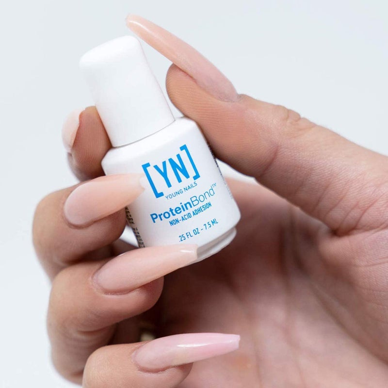 Young Nails Protein Bond - Non-Acidic Nail Primer, Enhanced Adhesion for Gel Polish & Acrylic, Nail Dehydrator, PH Bonder for Gel Nails, 0.25 oz - Image 3
