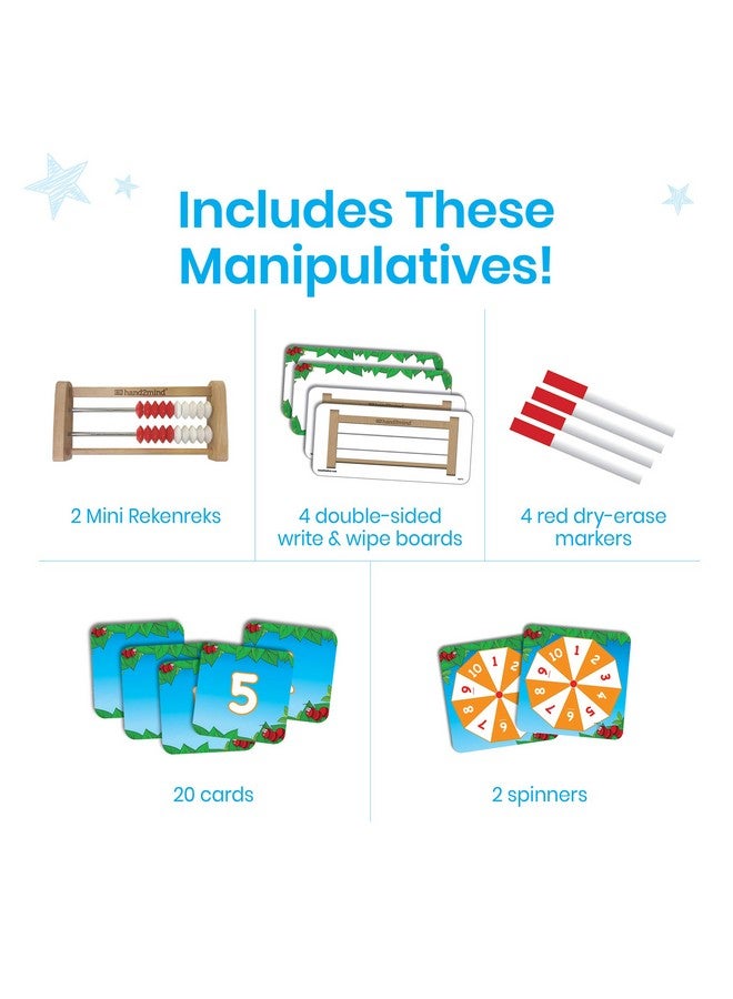 hand2mind hand2mind Rekenrek Pop-Up Learning Activity Center, Math Games for Kids, Abacus for Kids Math, Math Manipulatives, Montessori Materials for Preschool, Kindergarten Homeschool Supplies - Image 2