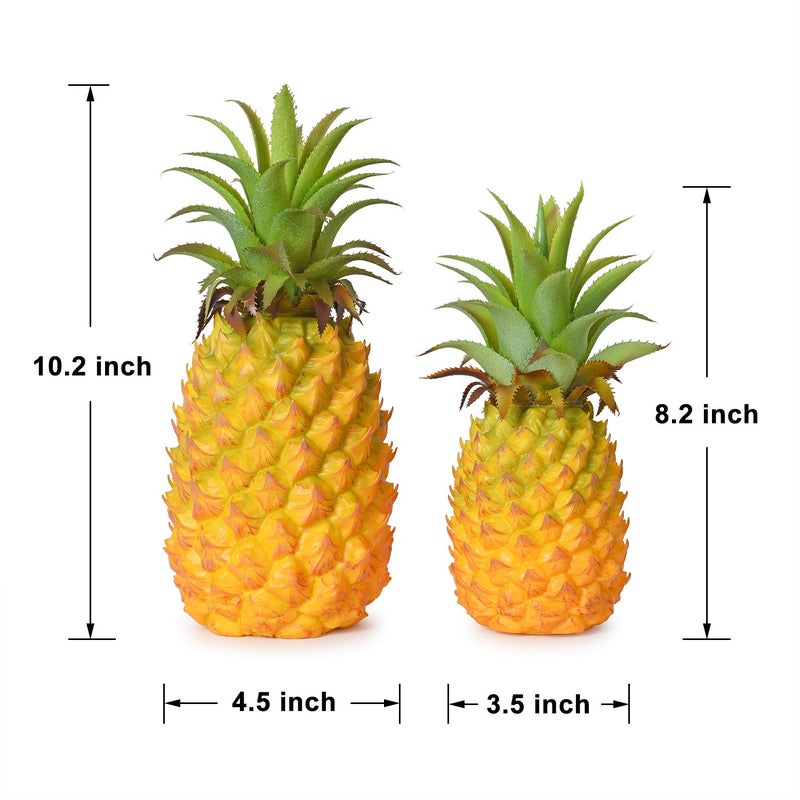 Lvydec Lvydec Artificial Pineapple  Realistic Artificial Fruit Fake Pineapple for Home Cabinet Table Party Decoration (10.2"")  - Image 4