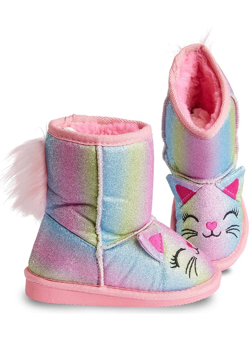 دينوكيدس Cat Colorful Glittery Girls Boots