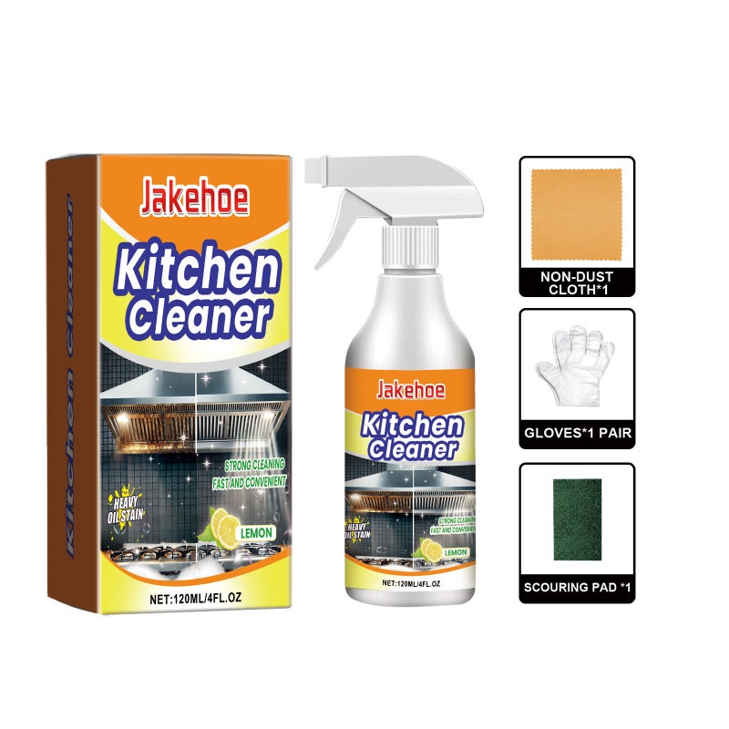 Jakehoe Oil Stain Cleaner Mild Cleaner For Kitchen Range Hoods, Stoves, And Sink Oil Stains And Dirt - Image 1