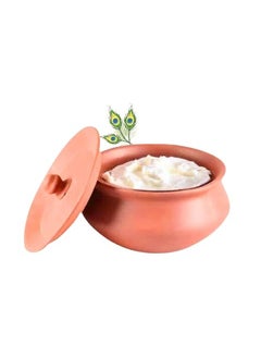 Terra Charms Clay Handi for Handi of Krishna A Clay Tribute to Janmashtamis Joy Clay Pot Serving Pot Hand Craft Handi for Making Makhan Mishri Bhog Parsadm 1L Capacity