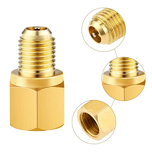 Aupoko محول مضخة فراغ R1234YF، محول خزان المبرد إلى R12، محول أنثوي 1/2’’ إلى ذكر 1/4’’ SAE، يناسب نظام المبرد R1234yf إلى R12 - Image 4