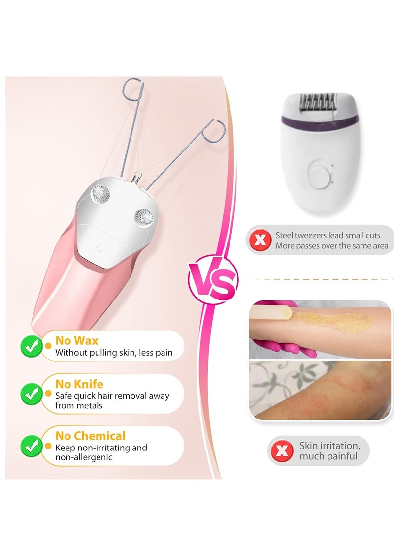 Facial Threading Hair Removal for Women, USB Rechargeable Electric Hair Removal Device - Threading Epilator Face Razors for Women, Chin, Lipo, Arms, Legs, Cotton Thread Included - pzsku/ZB00AB2E66A81F48528BCZ/45/_/1719913392/ba1ba123-8165-44d3-b411-c1912d888fd9