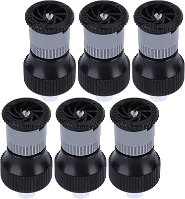 Beufee Beufee 6pcs Lawn Sprinkler Garden Sprinkler, 360Ã‚Â° Rotating Buried Spray Nozzle, Automatic Lawn Sprinkler Heads, G1/2  - Image 1
