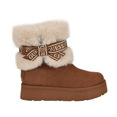 Guess Women's DENLA Ankle Boot, Medium Brown 210, 7 - Image 5