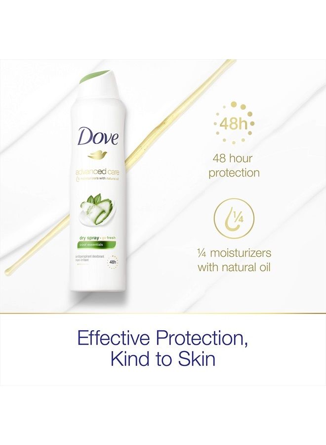 Dove مزيل العرق بخاخ جاف للعناية المتقدمة للنساء، أساسيات باردة، لحماية لمدة 48 ساعة وتحت الإبطين ناعمة ومريحة، 3.8 أونصة، 3 عدّاد - Image 5