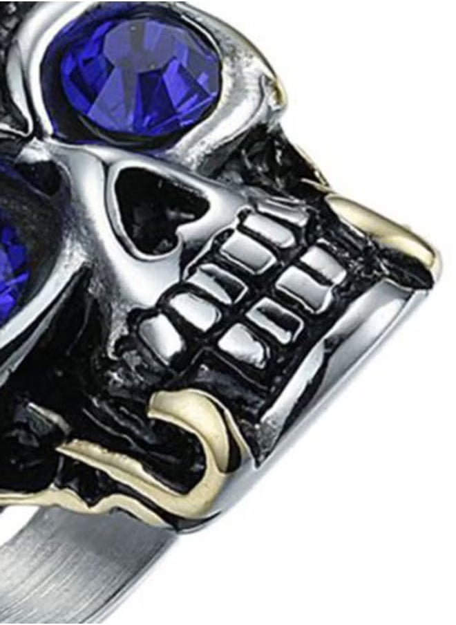 Genuine stainless steel ring jewelry for men fashion biker skull  rings