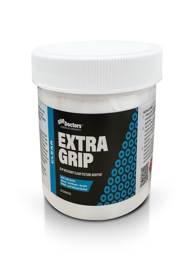 Slip Doctors SlipDoctors Extra Grip Clear - Anti-Skid Additive for Outdoor and Indoor Surfaces Including Paint, Metal, Wood, Fiberglass, and Concrete - Transparent High Traction Additive (20 OZ) - Image 1