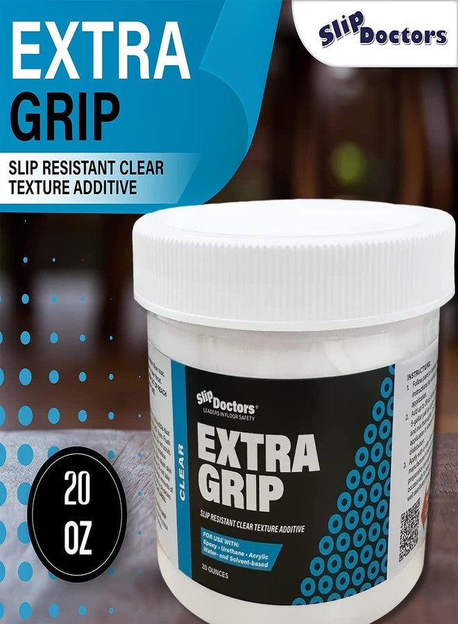 Slip Doctors SlipDoctors Extra Grip Clear - Anti-Skid Additive for Outdoor and Indoor Surfaces Including Paint, Metal, Wood, Fiberglass, and Concrete - Transparent High Traction Additive (20 OZ) - Image 2