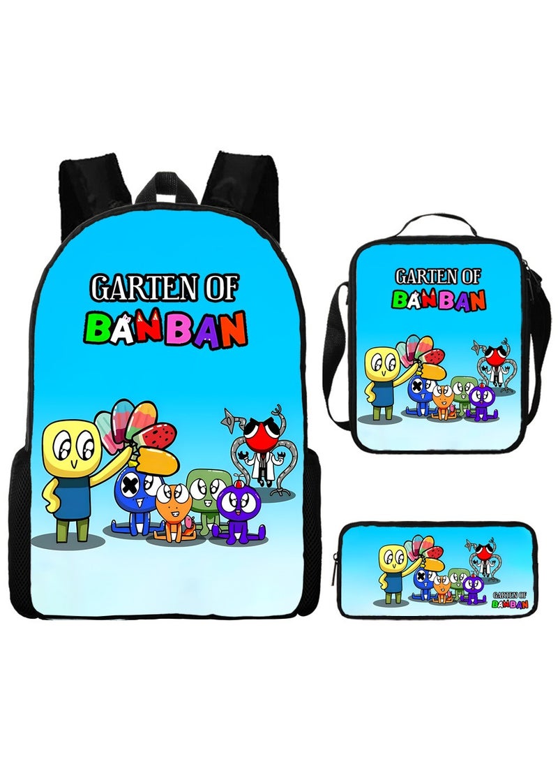 Generic - Cartoon anime backpack for primary and secondary school students, large capacity casual lightweight backpack, cartoon shoulder bag, pencil case, pencil case, and pencil case - Image 1