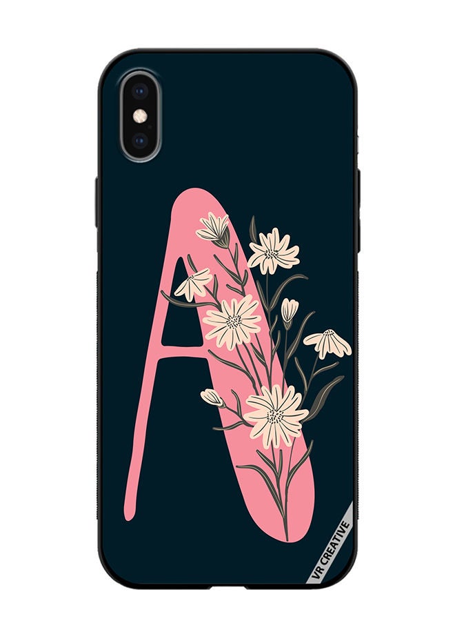 VR CREATIVE Protective Case Cover For Apple iPhone XS Max Alphabet A Design Multicolour - Image 1