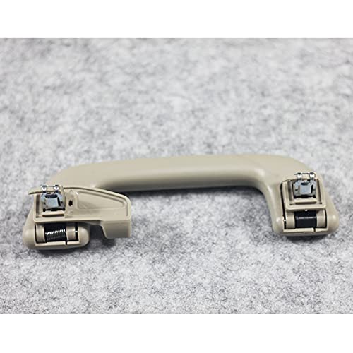 Krobelus Auto Roof Pull Handle Grab Rail Grey with Hook LH=RH Universal for Toyota for Corolla for Rav4 Yaris Vios OEM:74610-52020 (Rear Handrail with Hook(Beige Gray) 1 Pcs) - Image 2