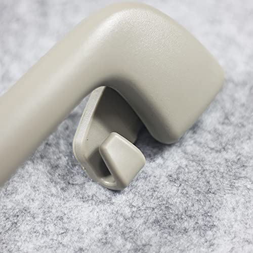 Krobelus Auto Roof Pull Handle Grab Rail Grey with Hook LH=RH Universal for Toyota for Corolla for Rav4 Yaris Vios OEM:74610-52020 (Rear Handrail with Hook(Beige Gray) 1 Pcs) - Image 3