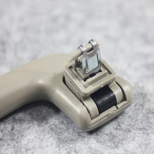 Krobelus Auto Roof Pull Handle Grab Rail Grey with Hook LH=RH Universal for Toyota for Corolla for Rav4 Yaris Vios OEM:74610-52020 (Rear Handrail with Hook(Beige Gray) 1 Pcs) - Image 5