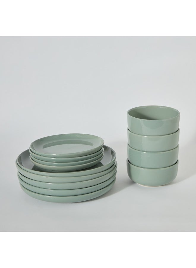 Home Box Gloss 12-Piece Dinner Set 27.5 x 3 x 27.5 cm  - Image 5