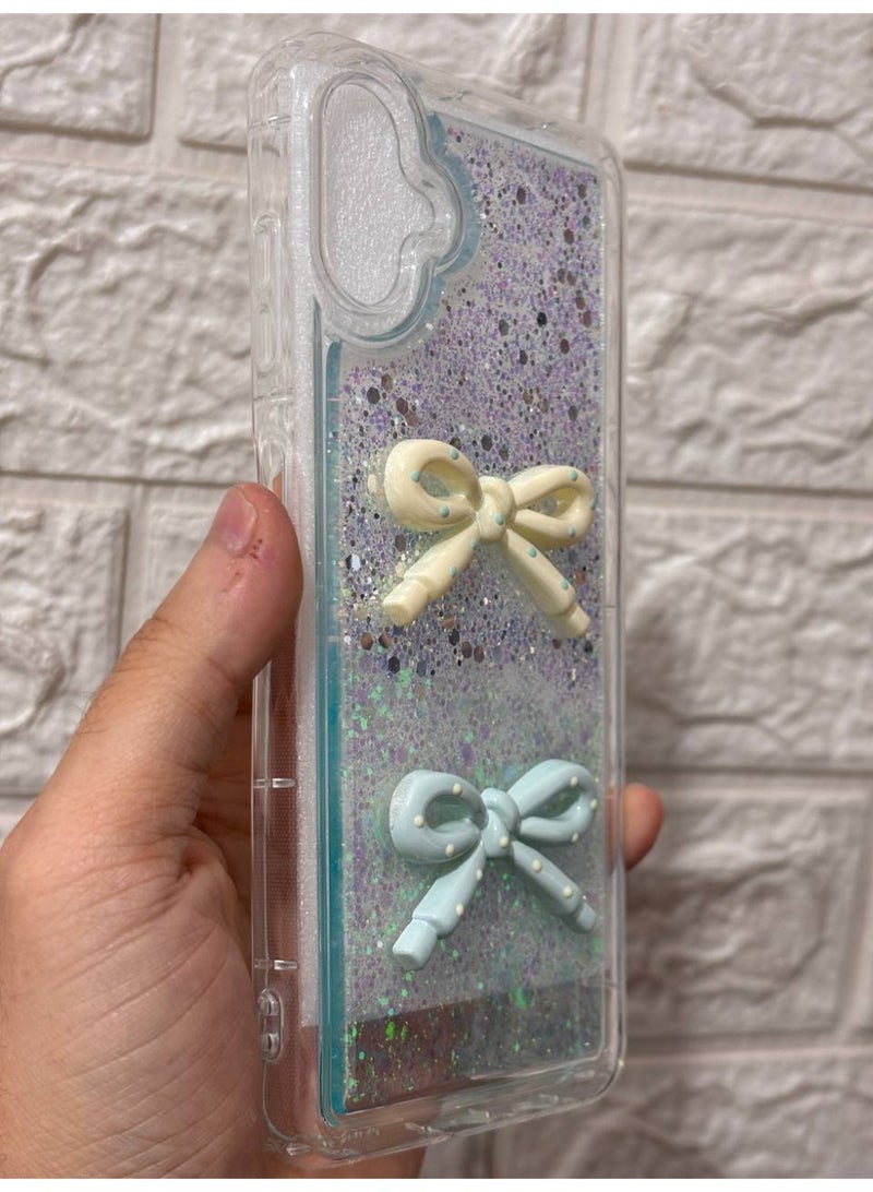 غطاء خلفي مع فيونكة متوافق مع هاتف Samsung A06 / A07 - Image 2