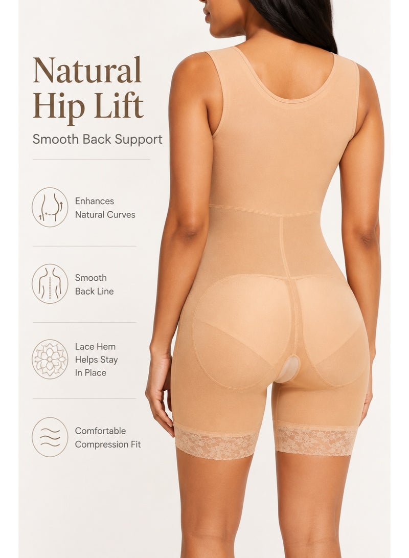 Women Full Body Shapewear Bodysuit – Tummy Control, Butt Lift, Adjustable Hook & Eye, Comfortable Slimming Corset - Image 4