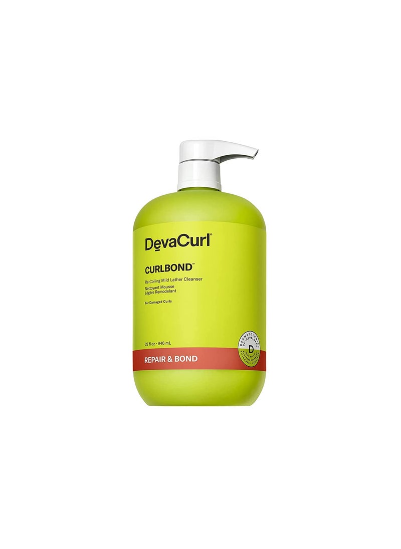 DevaCurl DevaCurl CurlBond Re-Coiling Mild Lather Cleanser | Reduces Frizz For Up to 48 Hours | Preserves Color Up to 30 Washes | Seals Split Ends 
