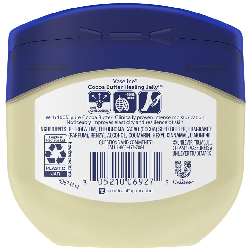 Vaseline Blueseal Rich Conditioning Jelly 7.5 oz- Cocoa Butter 3-pack. - Image 2