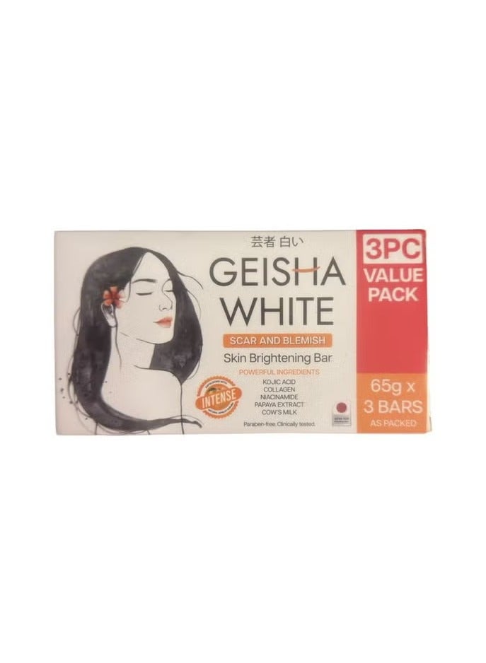 صابون جيشا الأبيض المكثف 65 جرام × 3 قطع