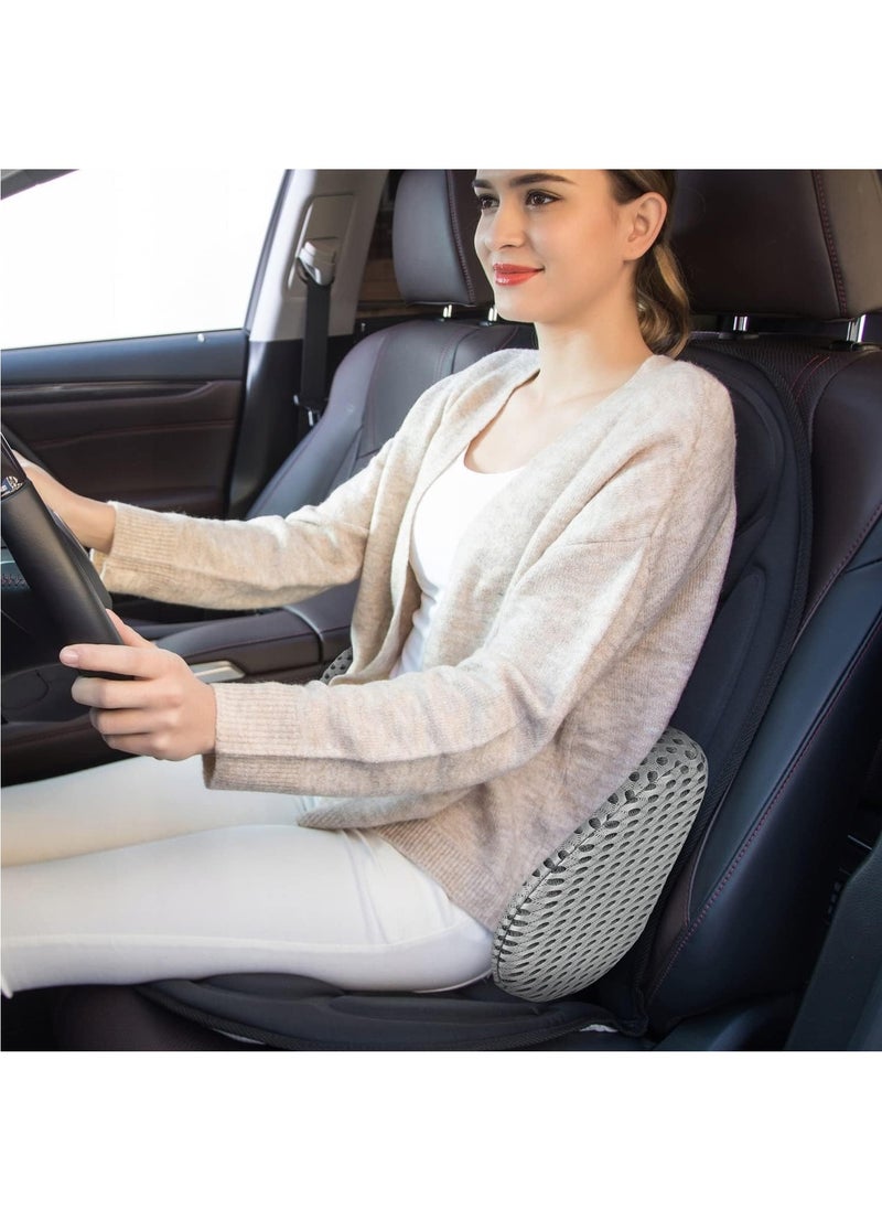 Gray Lumbar Support Pillow,Relieves Lower Back Pain,Lumbar Support Pillow for Office Chairs and Car Seats