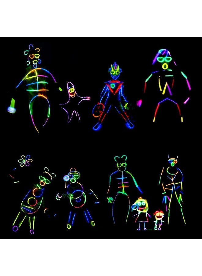 ECVV ECVV 100-Pack Glow Sticks for Kids - Colorful, Long-Lasting & Non-Toxic Fluorescent Light Sticks Perfect for Parties, Concerts & More - Image 3