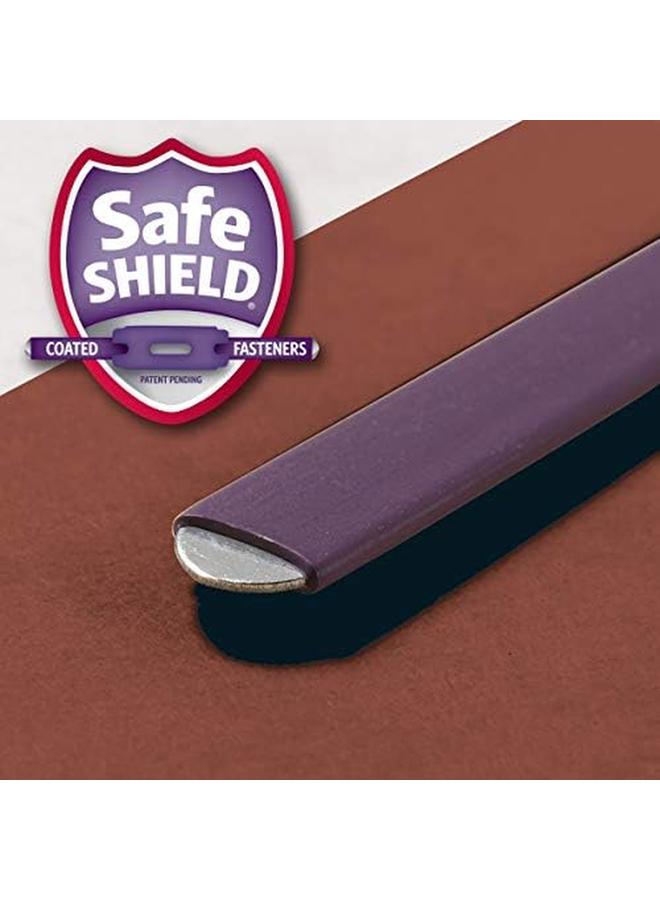 Smead Pressboard Classification File Folder With Safeshield Fasteners 2 Dividers 2" Expansion Letter Size Red 10 Per Box 14073 - Image 3
