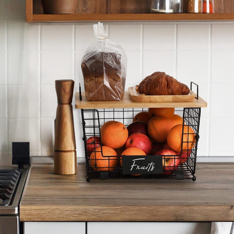 Kitchen Storage Basket with Lid - Image 5