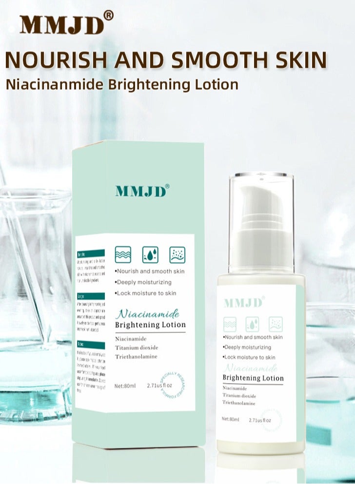 MMJD Hydrating, Moisturizing and Brightening Niacinamide Essence Milk 80ml - Image 2