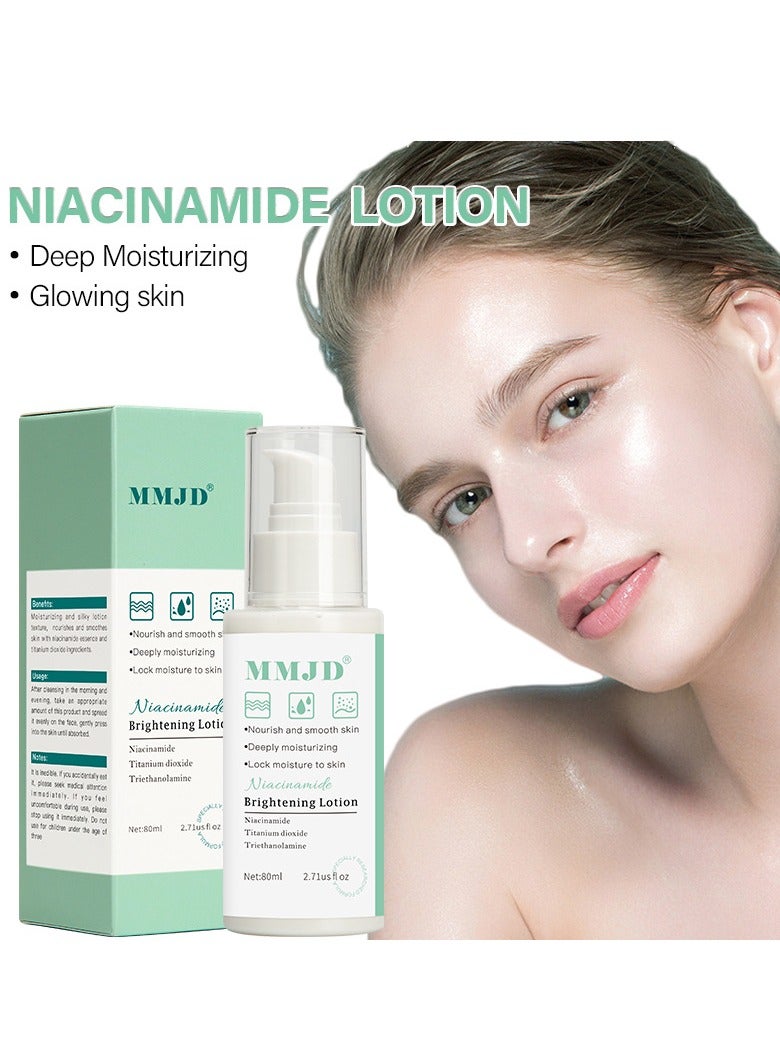 MMJD Hydrating, Moisturizing and Brightening Niacinamide Essence Milk 80ml - Image 3
