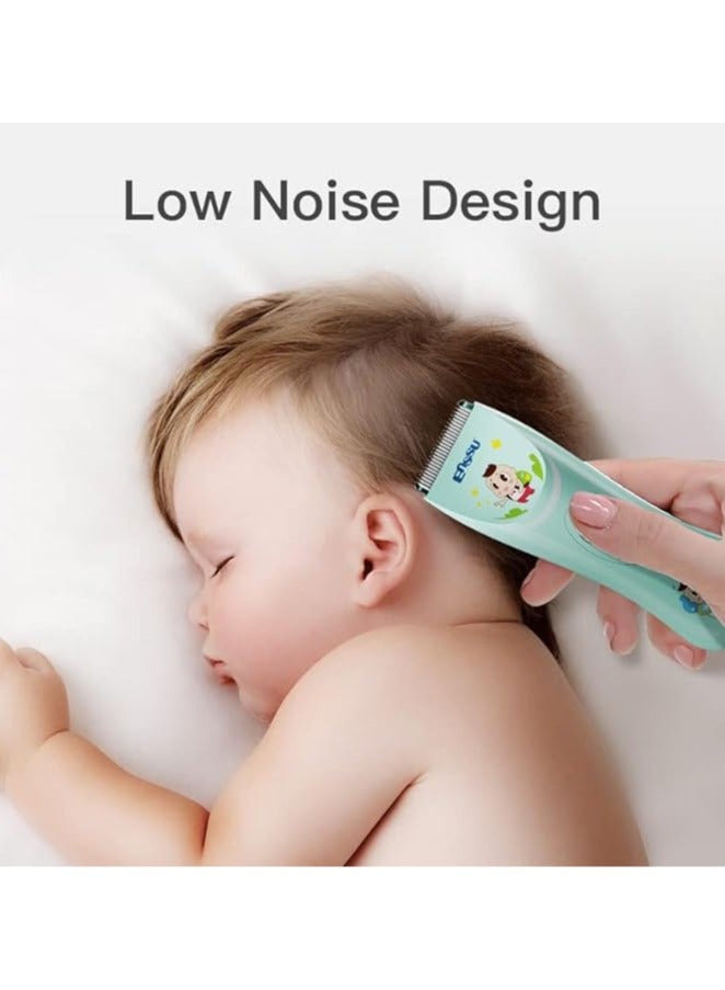 general Baby Hair Clippers, Lower Noise Haircut Trimmers for Children with Autism and Sensory Sensitivity, Babies Infant Kids Waterproof Hair Cutting Kits - Image 4