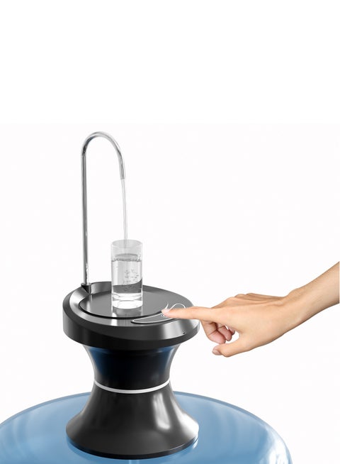 Water Dispenser Pump with Tray, Automatic Electric Drinking Water Pump for 5 Gallon Bottle Water Jugs, USB Rechargeable BPA-Free, Portable for Home Kitchen Office Outdoor Camping