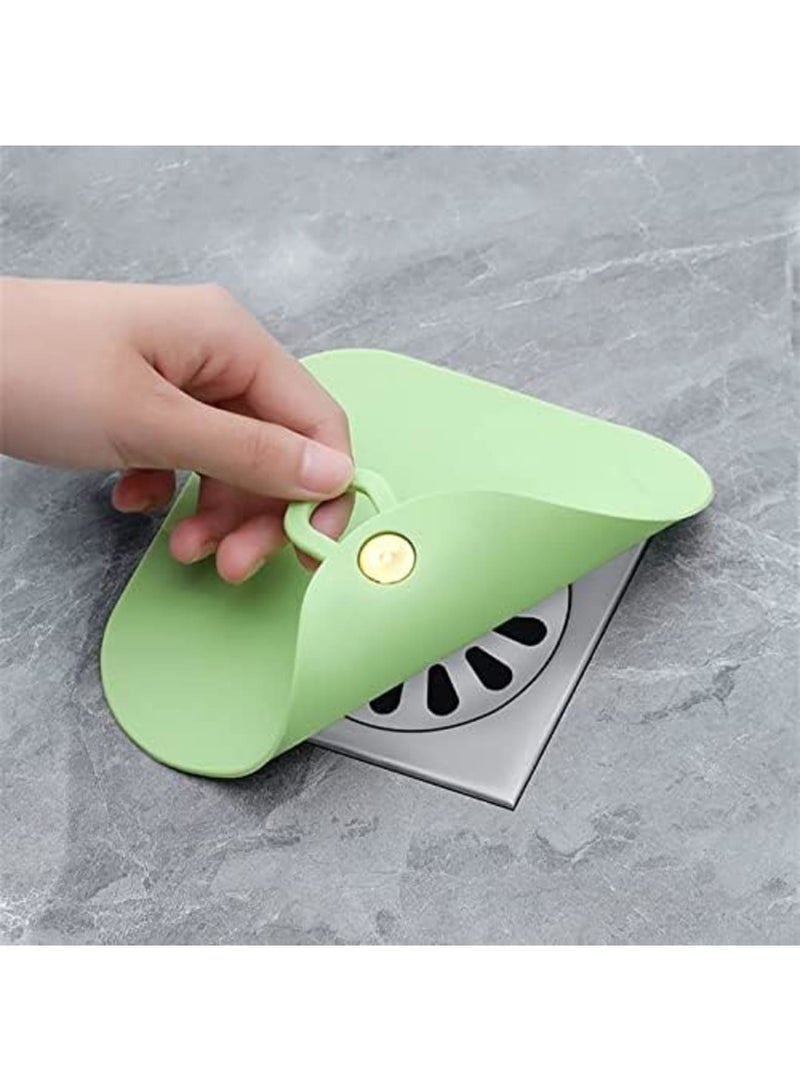 SYOSI Tub Stopper Silicone Floor Drain Anti-Odor Mat, Sewer Mat Deodorizing Drain Plugs, Kitchen Seal Sewer Deodorization Cover for Kitchen, Bathroom and Laundry (5.7x5.7 Inch) - Image 1