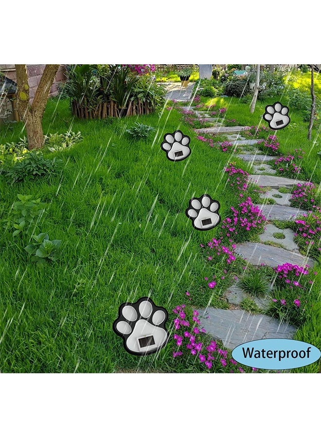 مصابيح شمسية على شكل بصمة المخلب عبارة عن طقم مكون من قطعتين، مصباح شمسي على شكل بصمة قدم الحيوان الأليف، للحديقة، الفناء، التراس، الشرفة، الحدائق والعشب. - Image 3