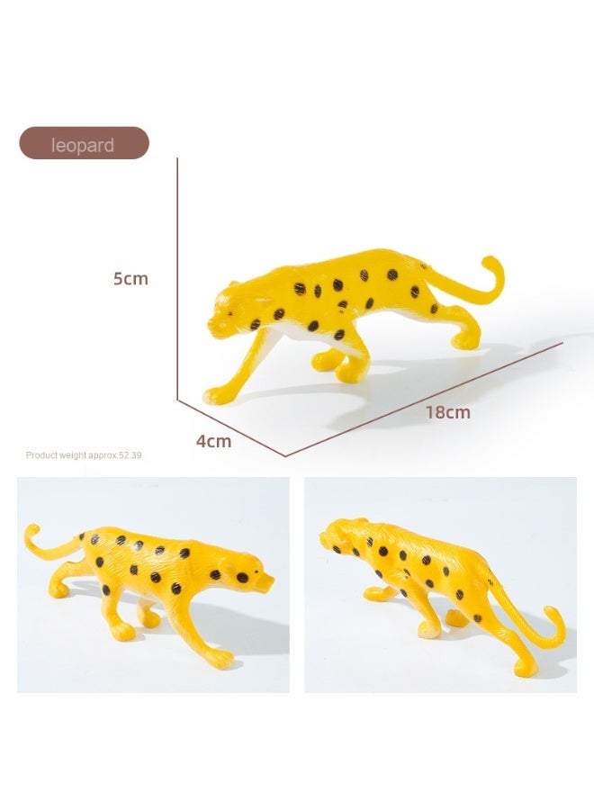 NIBEMINENT Children's Realistic Wild Animal Toy Set for Cognitive Development