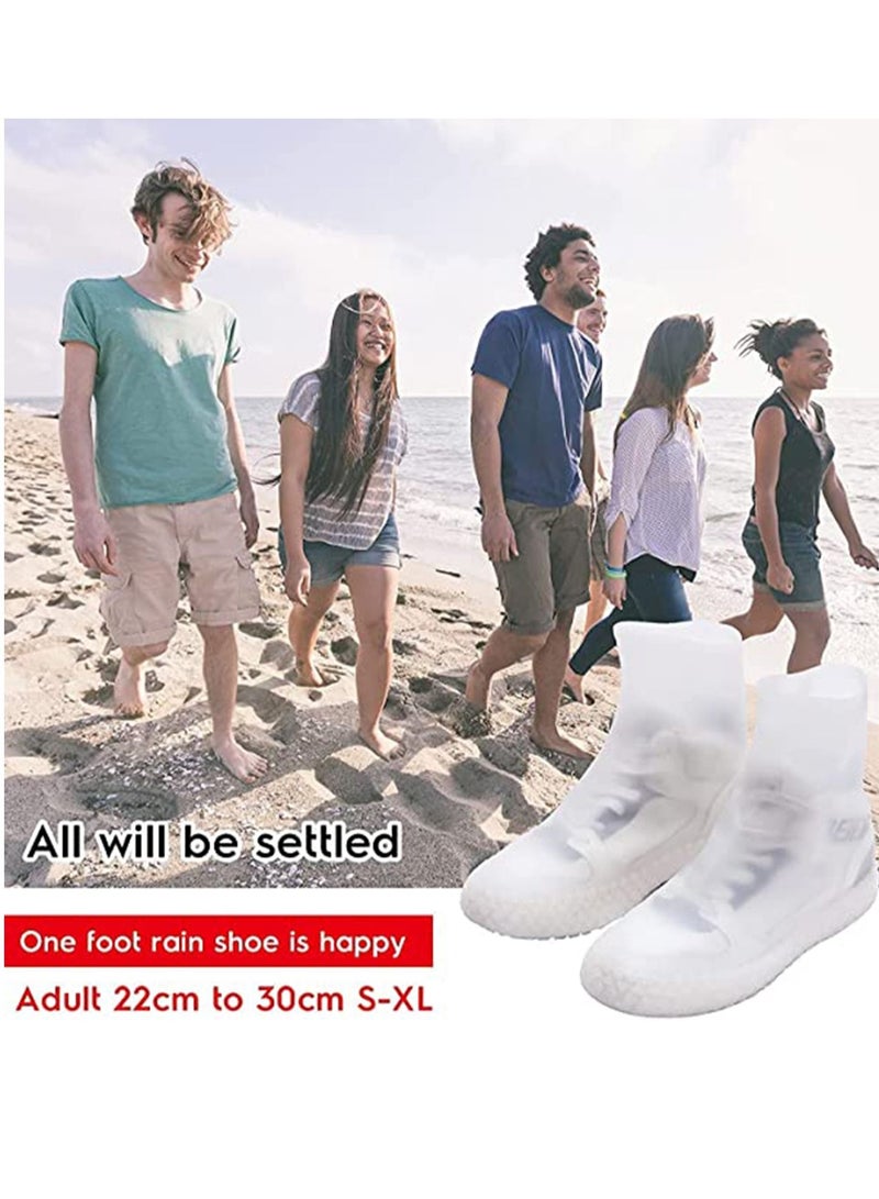 Y&D Bottom rain Shoe Covers, Waterproof Non-Slip wear-Resistant, Bicycle Boots Sports, Reusable Foldable, Super Stretchy Even Size Men and Women Universal Models  - Image 4