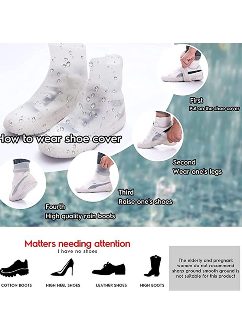 Y&D Bottom rain Shoe Covers, Waterproof Non-Slip wear-Resistant, Bicycle Boots Sports, Reusable Foldable, Super Stretchy Even Size Men and Women Universal Models  - Image 2