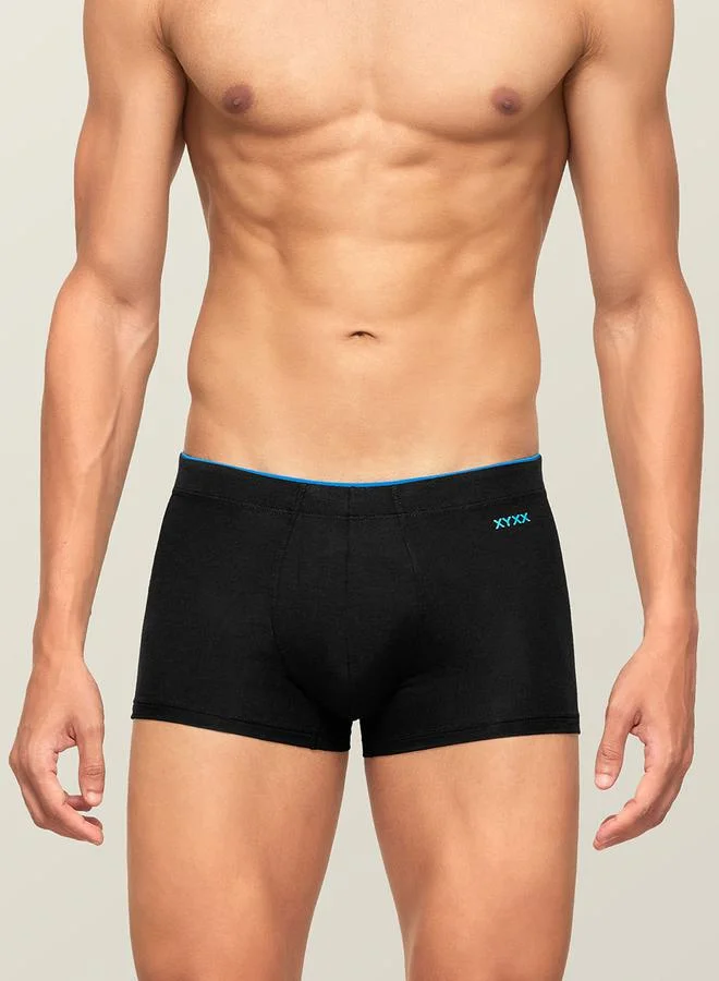 ستايلي Pack of 2 - Solid Logo Detail Thick Waistband Trunks